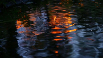 Abstract Water Reflection.