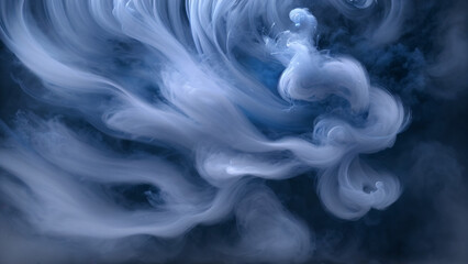 Wall Mural - a blue smoke