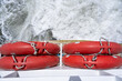 © yalcinsonat - Splashing of sea waves behind passenger ferry or ship at sea
