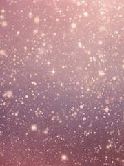 Wall Mural - Light pink bokeh sky background with glitter stars. Pastel galaxy abstract wallpaper. Fantasy space. High contrast