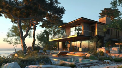 Poster - use. Write about architectural software, virtual modeling, and how 3D technology allows for precise visualization