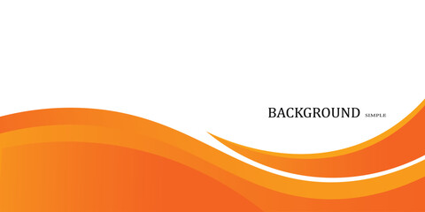 Abstract orange banner background. Graphic design banner pattern background template with dynamic curve shapes. vektor