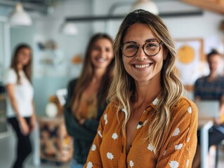 Creative Brand Manager Leading Team in Vibrant Studio Product Photoshoot