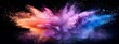 © Bundi - Powder color splash explosion dust ink splash splatter white texture isolated black spray party blue wallpaper cloud pink stain.