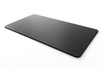Poster - A close-up view of a black surface on a white background