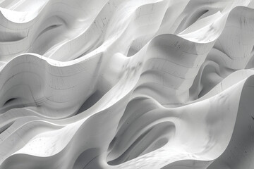 Poster - White noise abstract background with a wavy concrete pattern forming a modern and minimalist design