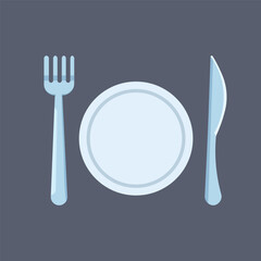 Wall Mural - cutlery tool in vector design.