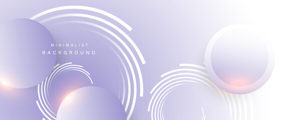 Abstract minimalist background with circle elements. Digital technology concept. vector illustration.
