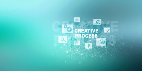 Poster - 

2d illustration abstract technology background
