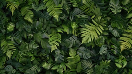  Green Leaf Wall