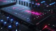 © pkproject - Futuristic 3D Music Mixer Interface with Holographic Display and Sleek Controls