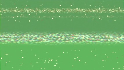 Wall Mural - animation video loop glitch and noise effect on green screen background ,good for video error tv