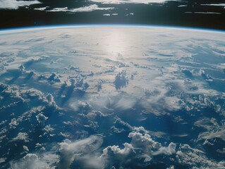 Wall Mural - Earth View from Space Station
