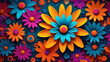© Artist Nadia Russ - Floral backround. Author Artist Nadia Russ.