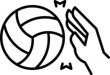 Sticker - Smash volley icon