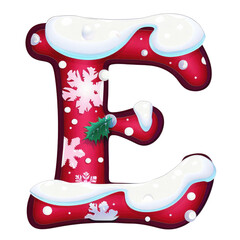 Wall Mural - christmas alphabet