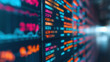 © tonstock - Blurred financial data on a digital screen showcasing stock market trends, currency exchange rates, and global economic indicators.