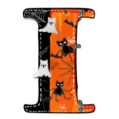 Wall Mural - Halloween alphabet