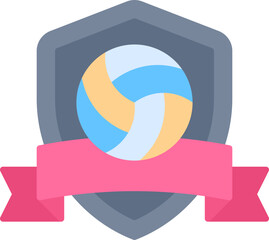 Volley emblem icon