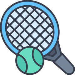 Wall Mural - Tennis racket icon