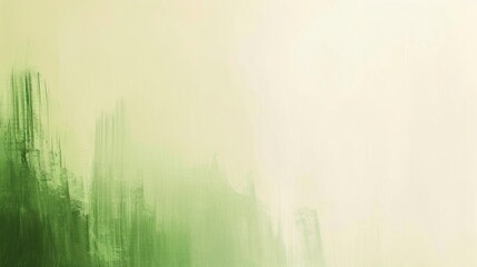 Poster - Vibrant blend of green paint seamlessly merges with a soft yellow backdrop, resulting in a captivating abstract textured background that offers ample space for text