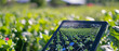 © Suriyo - Close-up view of a tablet displaying agricultural analytics