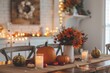 © Tatiana - Elegant room decoration for Thanksgiving day celebration.