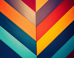 Aufkleber -  Background Color Abstract Design Stripe- A retro abstract background with colorful stripes,_1(37)