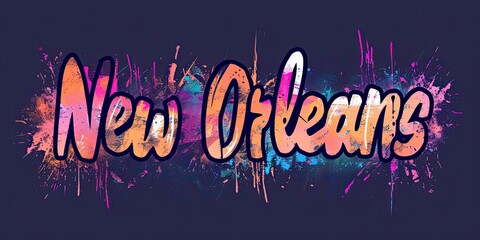 Sticker - Colorful Artistic Representation of New Orleans