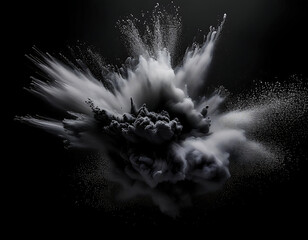 black charcoal powder dust paint- an abstract background featuring black charcoal powder ex_1(63)