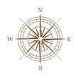 © gomolach - Vector Vintage Wind Rose Symbol, Compass Icon Closeup, Isolated
