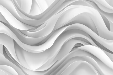 Poster - Abstract background design featuring wavy lines in shades of grey