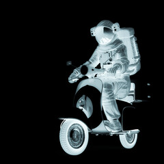 Wall Mural - astronaut the delivery guy