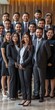 © Andrii Zastrozhnov - A group of people in suits and ties posing for a photo. Scene is professional and formal