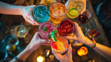 Ręce trzymające drinki