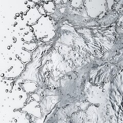 Wall Mural - A splash of water with many small droplets