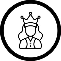 Sticker - Queen Icon Design