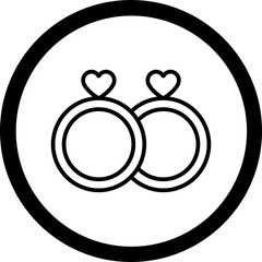 Sticker - Ring Icon Design