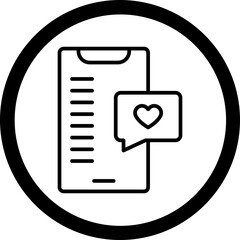 Canvas Print - Dating App Icon Design