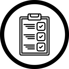 Sticker - Checklist Icon Design