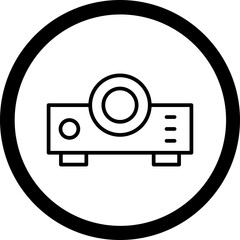 Sticker - Projector Icon Design