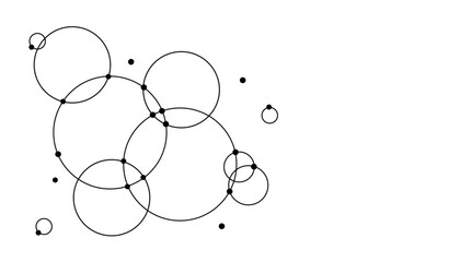 Vectors Geometric circuit dots and lines connection for communication technology and social network concept background.