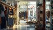 © VK Studio - A cozy and stylish clothing store with neatly arranged racks, inviting natural light, and a comfortable, welcoming atmosphere.