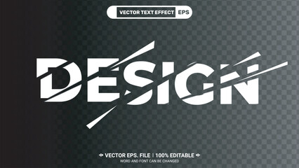 Poster - Realistic paper cutout design 3d editable vector text effect 