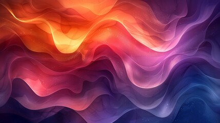 Canvas Print - Vivid abstract background with iridescent colors and dynamic shapes, creating a mesmerizing visual experience full of radiant, luminous, and shimmering energy. Watercolor style, high resolution