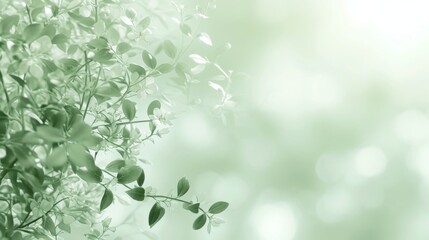 Poster - A delicate background with soft green light