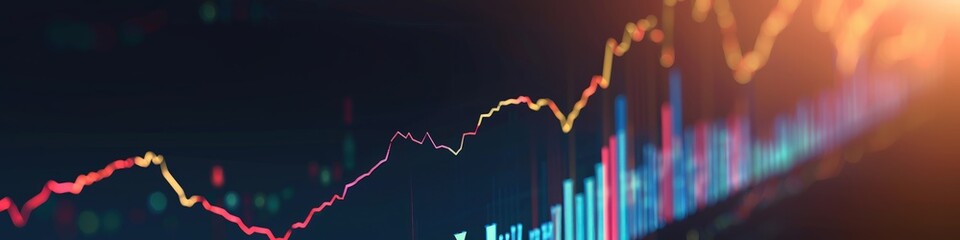 Minimalist stock chart with a smooth upward slope, highlighting a consistent rise in prices.