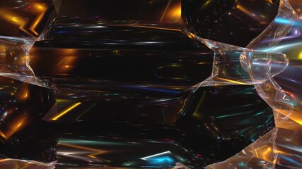 Poster - Abstract background animation with glowing lights