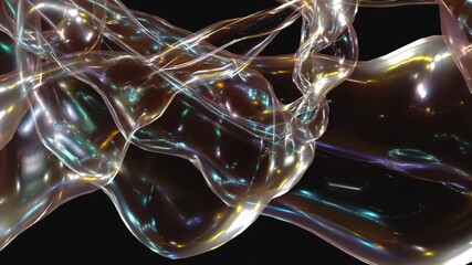 Poster - Abstract background animation with glowing lights