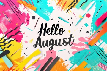 Poster - A vibrant, colorful graphic design featuring the text 
